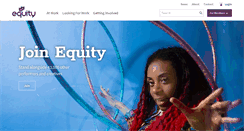 Desktop Screenshot of equity.org.uk