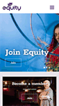 Mobile Screenshot of equity.org.uk
