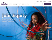Tablet Screenshot of equity.org.uk